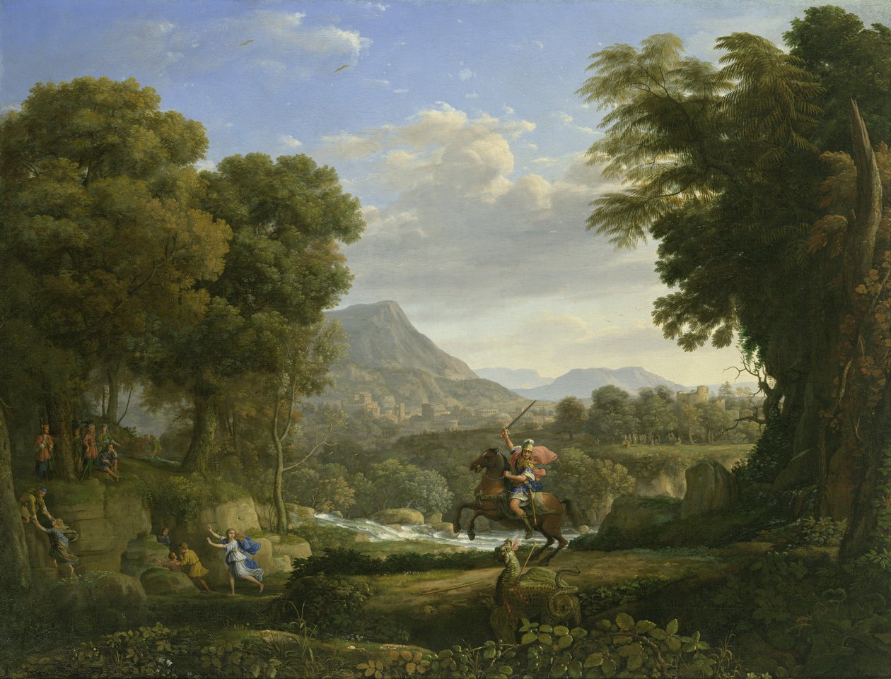 Paisagem com São Jorge e o Dragão de Claude Lorrain