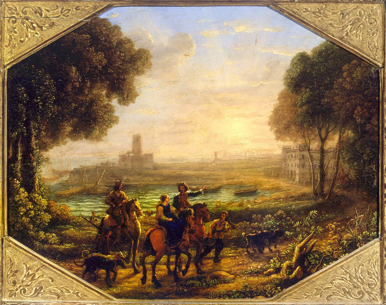 Paisagem com o porto de Santa Marinella de Claude Lorrain