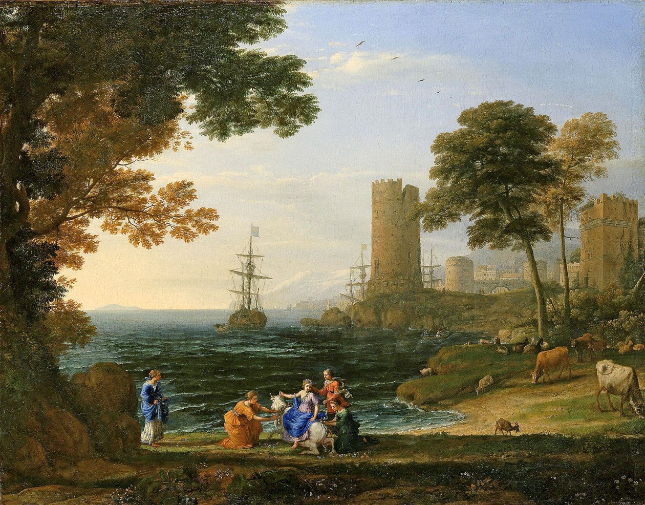 Paisagem com o rapto de Europa por Júpiter de Claude Lorrain