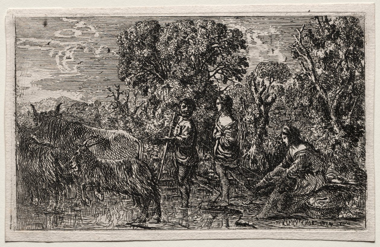 A travessia do vau, 1634. de Claude Lorrain
