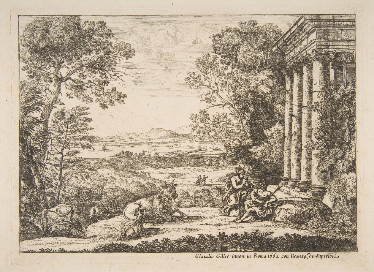 Mercúrio e Argus, 1662. de Claude Lorrain