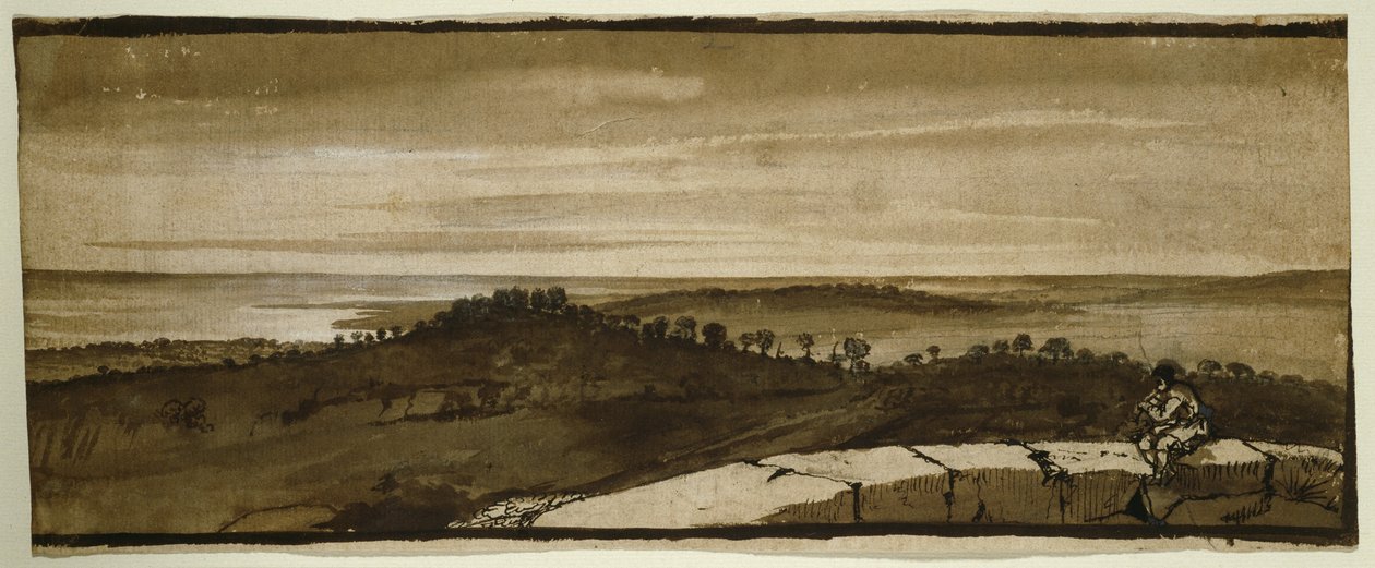 Panorama do Sasso, 1649-1655 de Claude Lorrain
