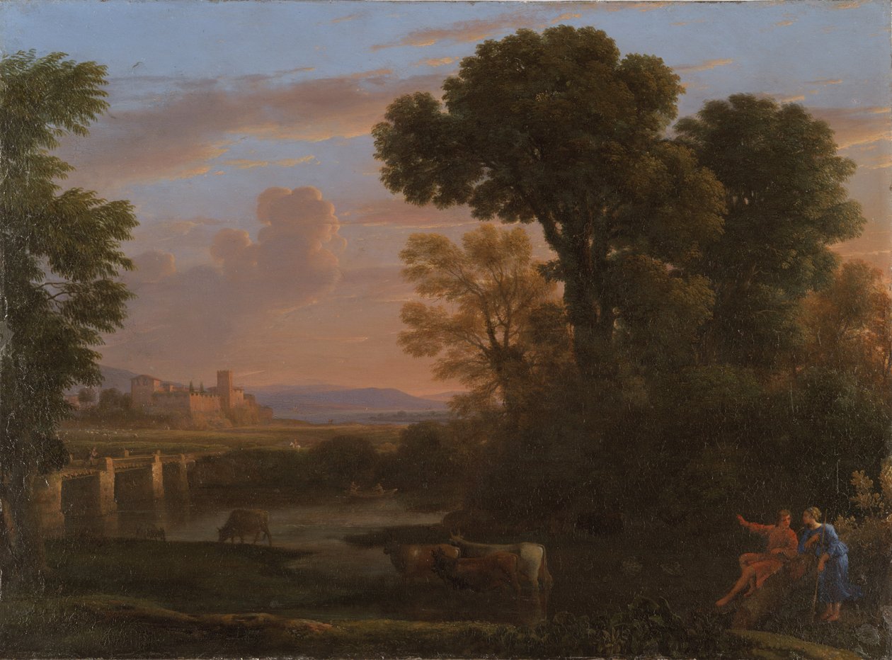 Paisagem pastoral, 1648 de Claude Lorrain