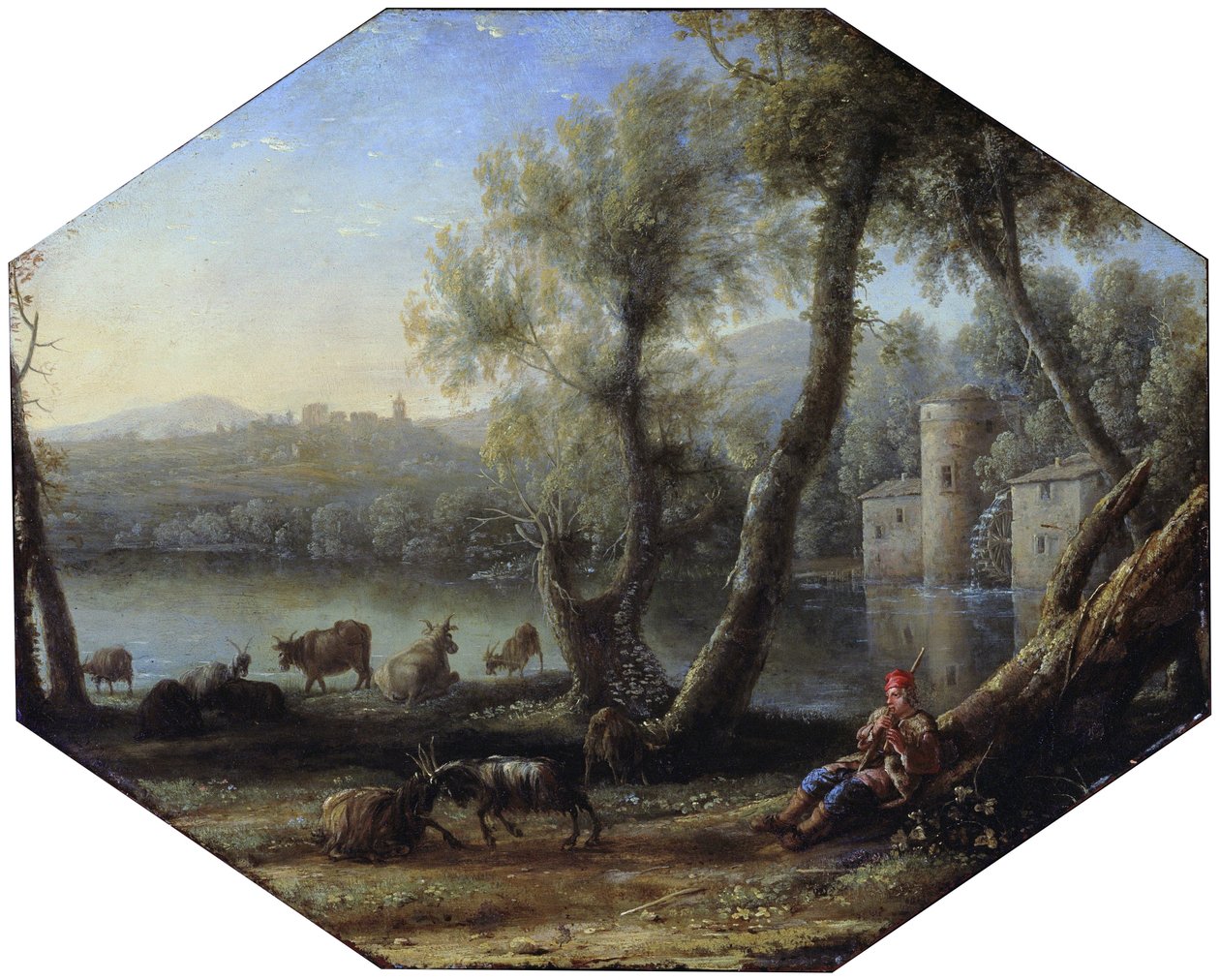 Paisagem pastoral de Claude Lorrain