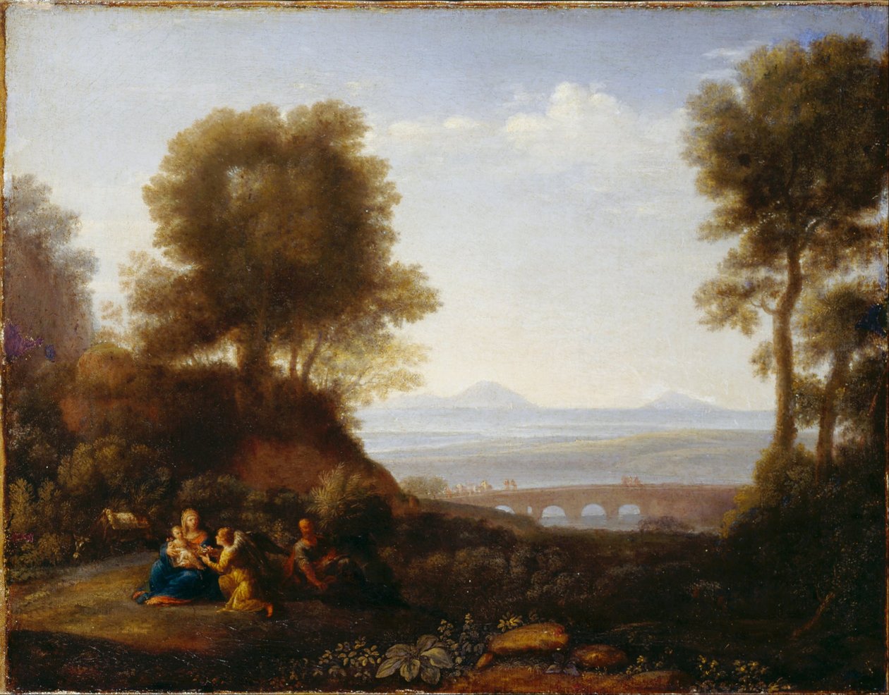 Descanse na fuga para o Egito de Claude Lorrain