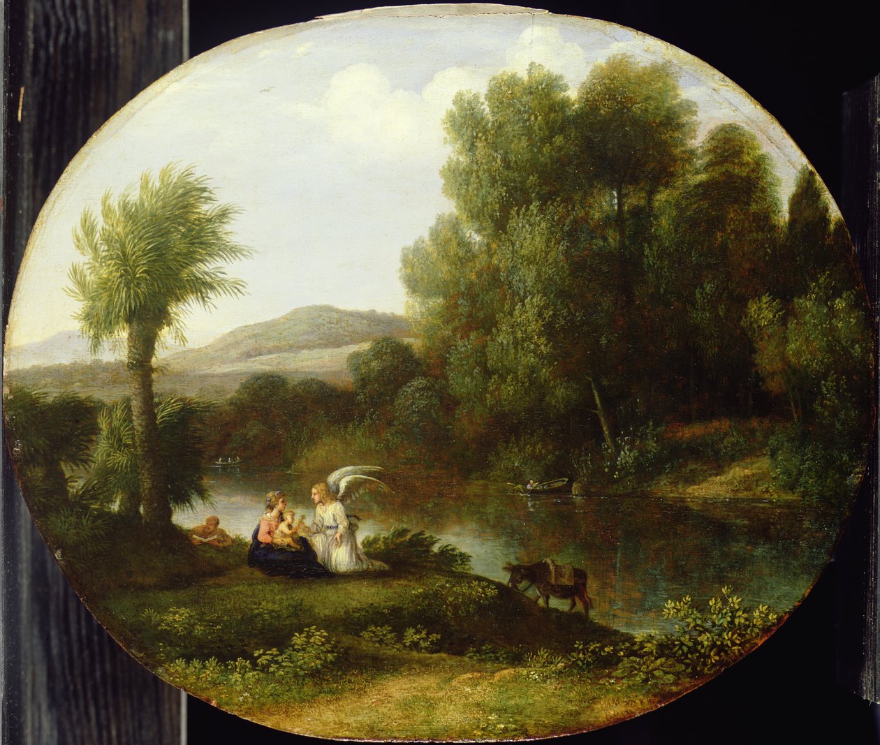 Descanse na fuga para o Egito, 1646 de Claude Lorrain