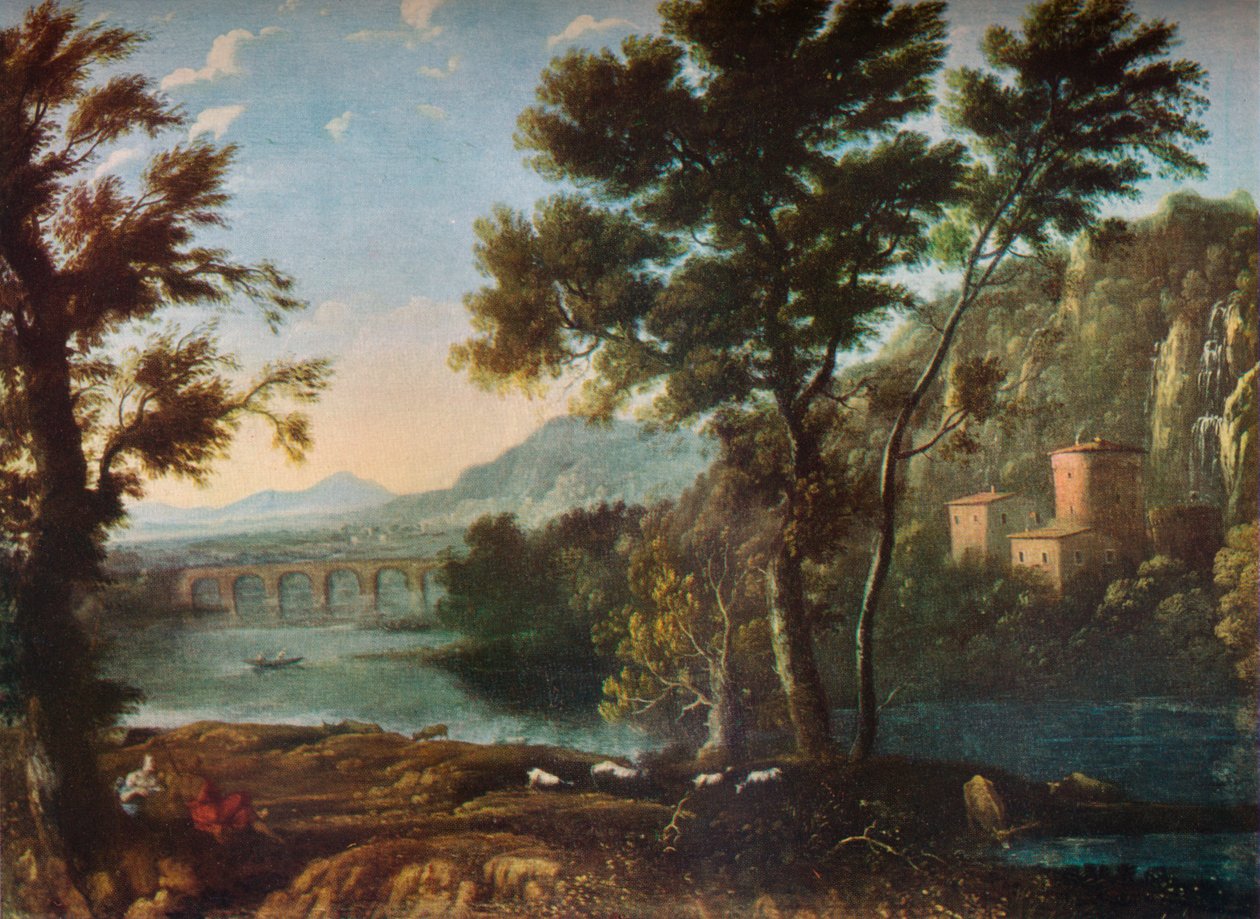 O moinho favorito dos artistas, c1648 1931 de Claude Lorrain