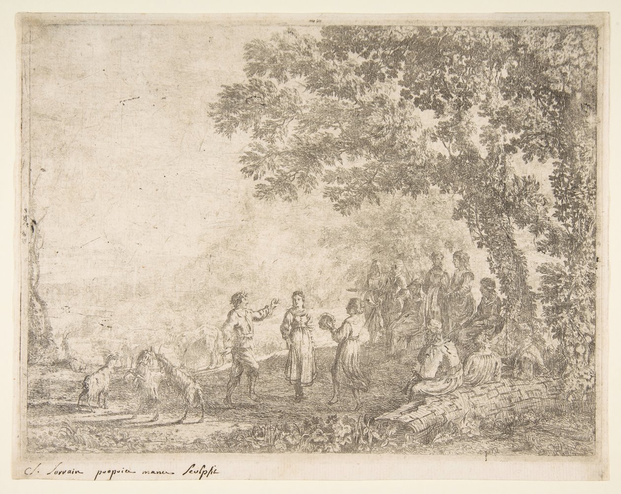 The Country Dance Prato Grande, ca. 1637 de Claude Lorrain
