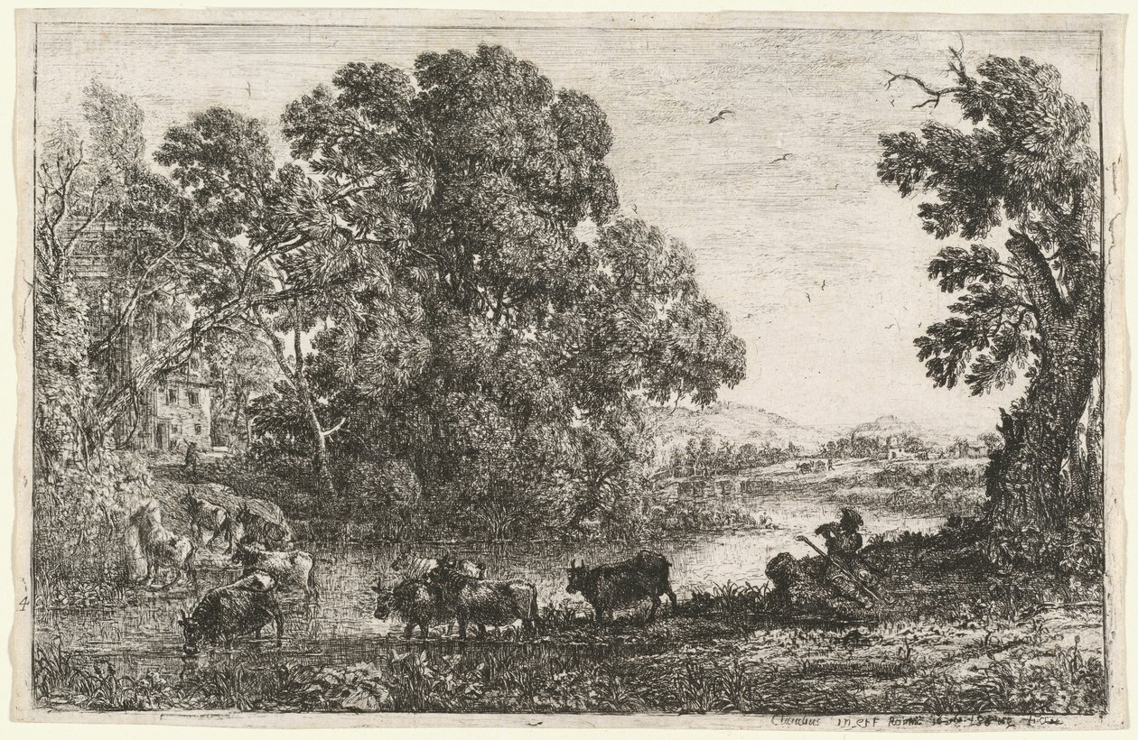 O Vaqueiro (Le Bouvier) de Claude Lorrain