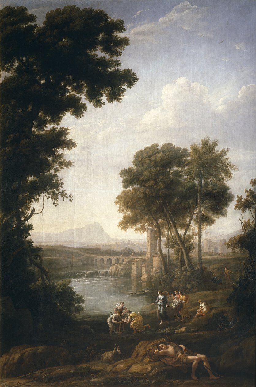 O Achado de Moisés, 1639-1640 de Claude Lorrain