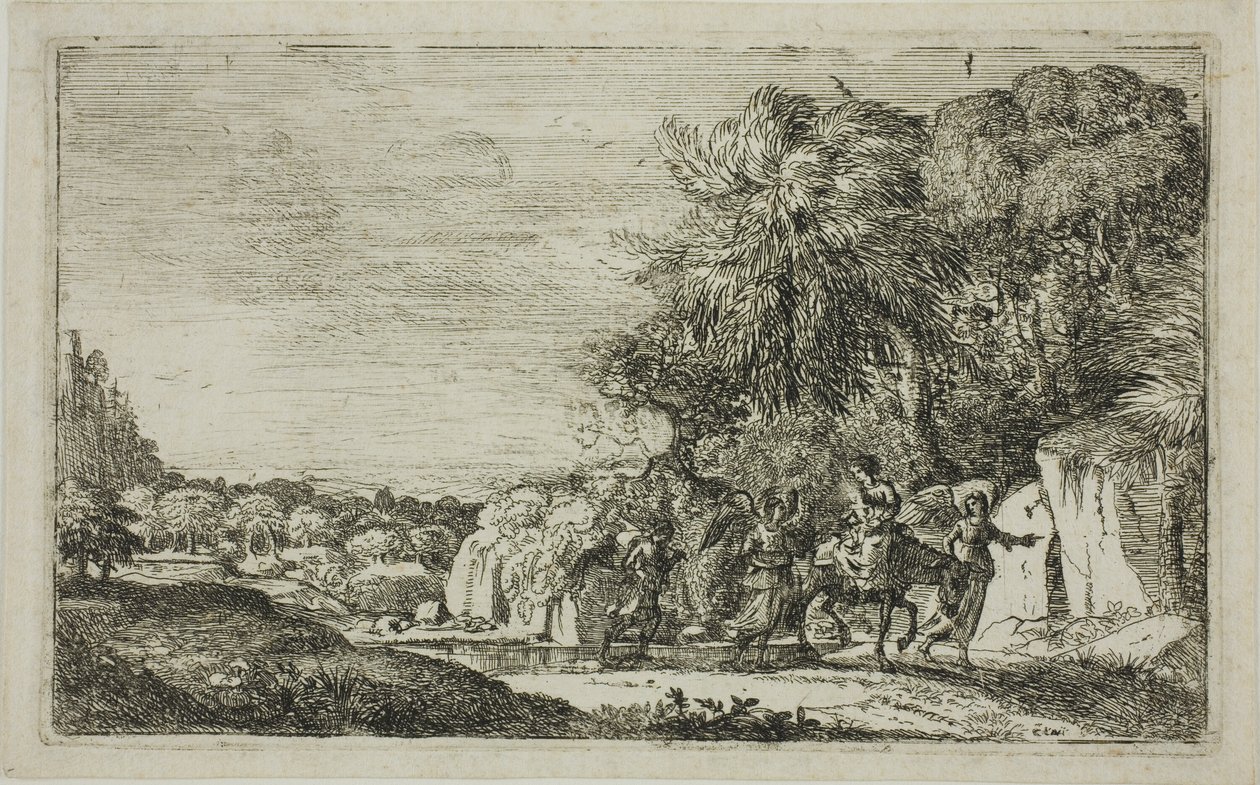 A fuga para o Egito de Claude Lorrain