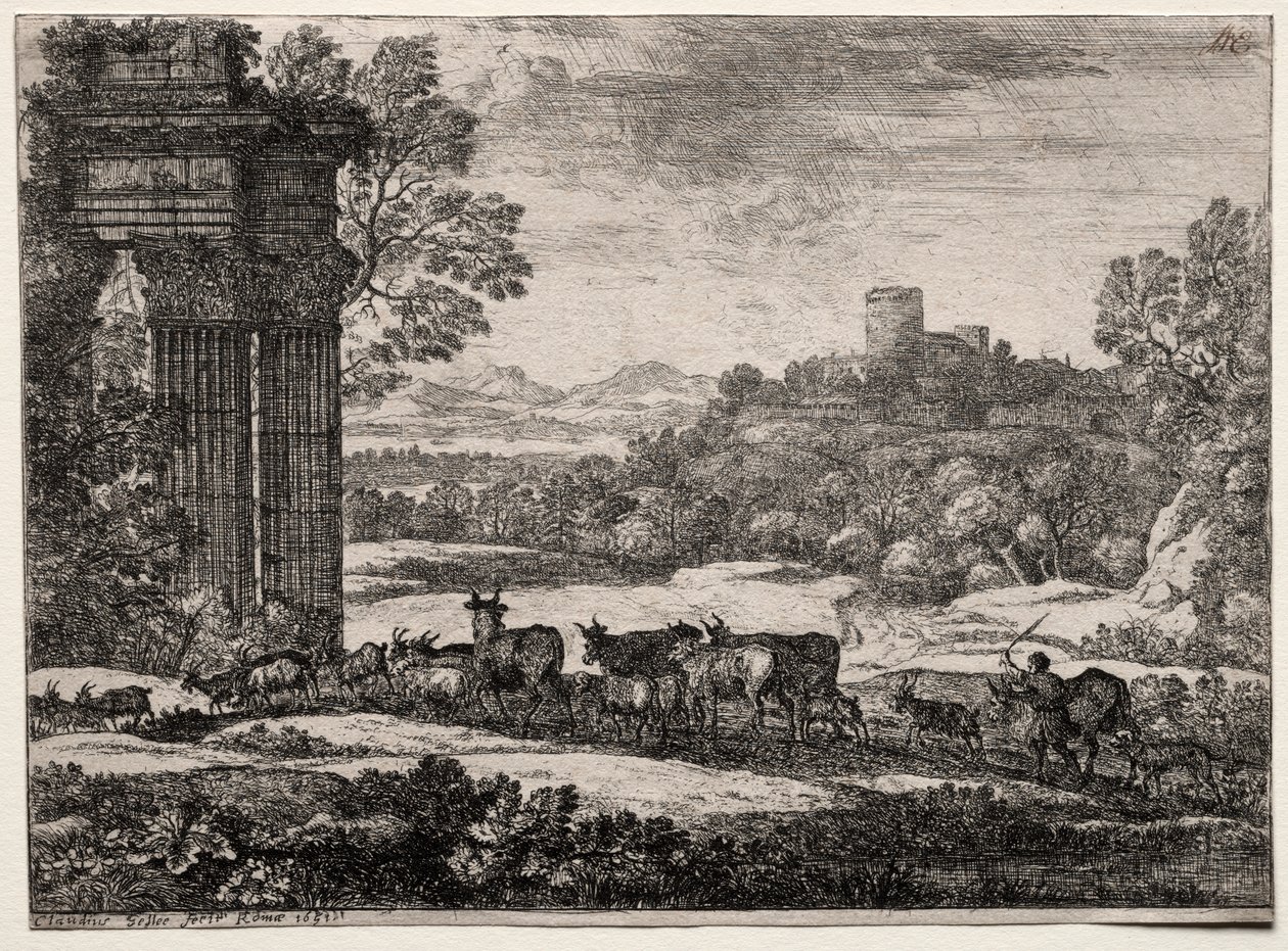 O Rebanho Retornando em Tempo Tempestuoso de Claude Lorrain