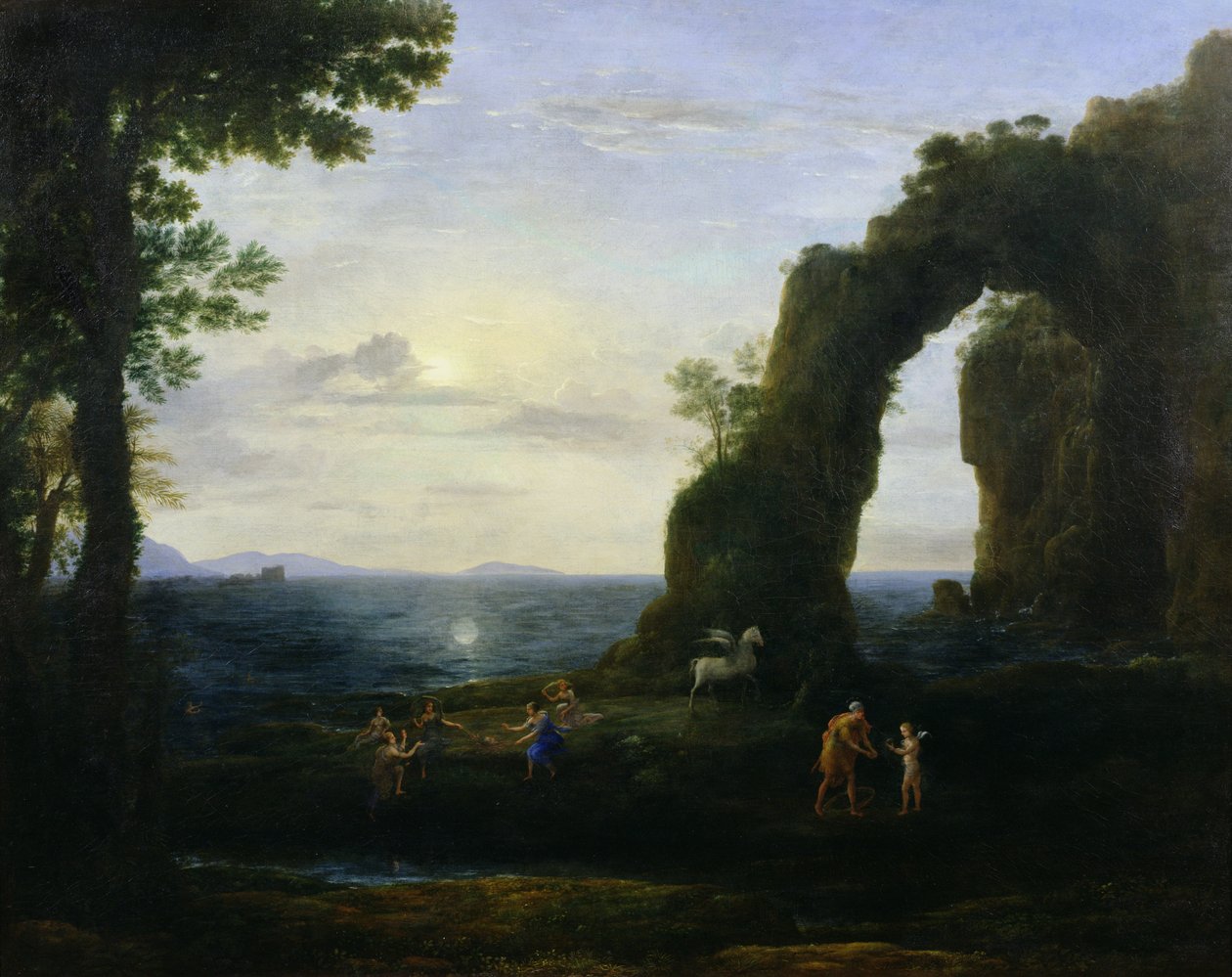 A Origem do Coral ou Perseu com a Cabeça da Medusa de Claude Lorrain