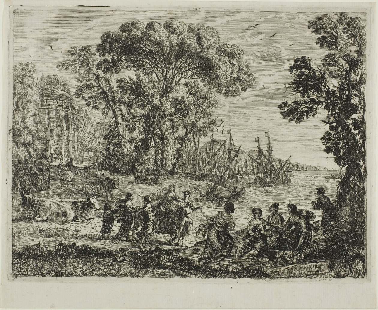 O estupro de Europa de Claude Lorrain