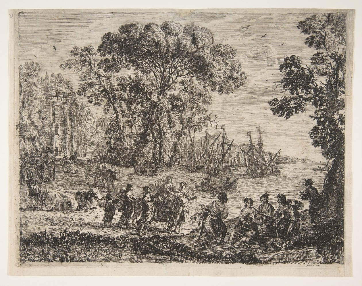 A violação de Europa, 1634. de Claude Lorrain