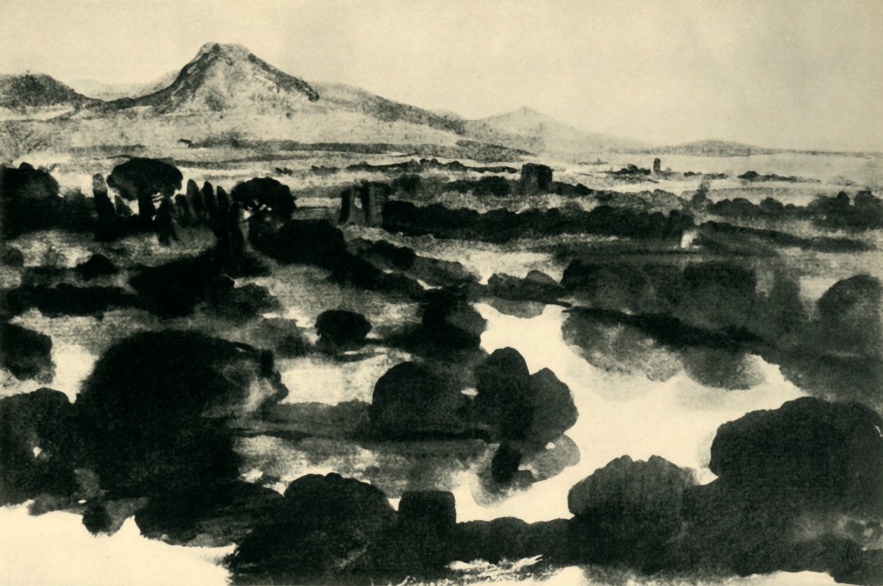 O rio Tibre, Roma, Itália, c1640, 1943. de Claude Lorrain