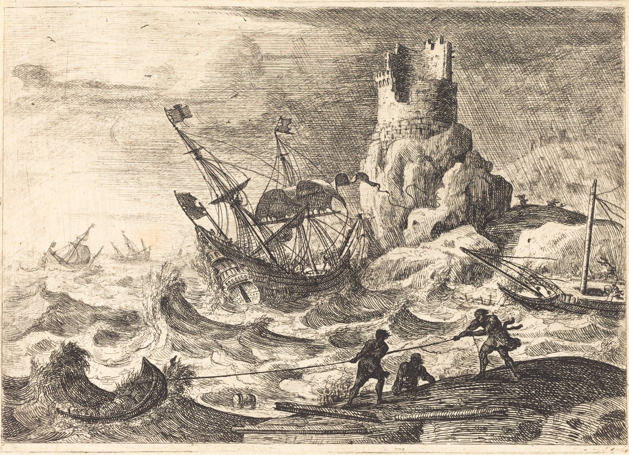 O Naufrágio (Le naufrage) de Claude Lorrain
