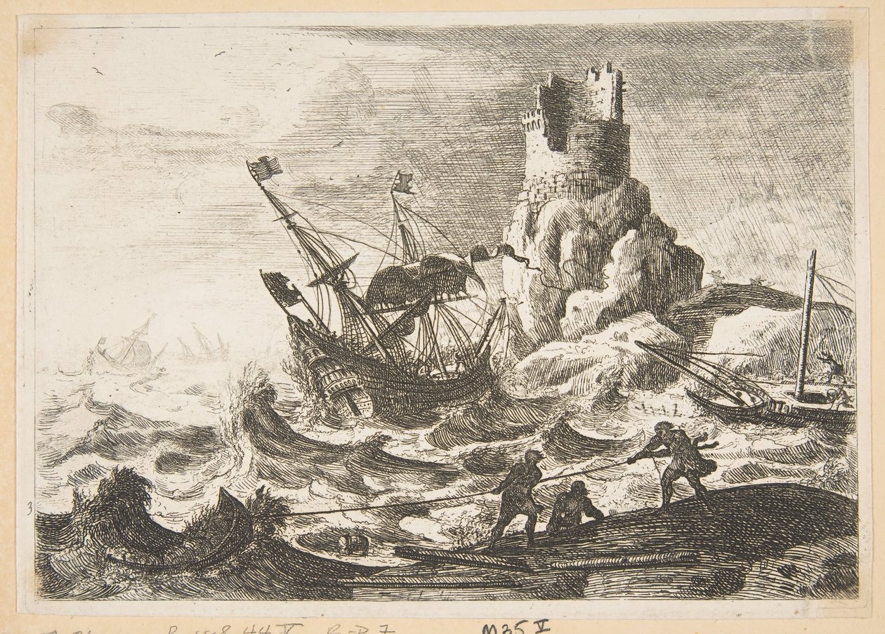 O Naufrágio, ca. 1638-41. de Claude Lorrain