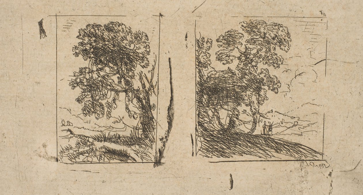 As Duas Paisagens, c. 1630. de Claude Lorrain