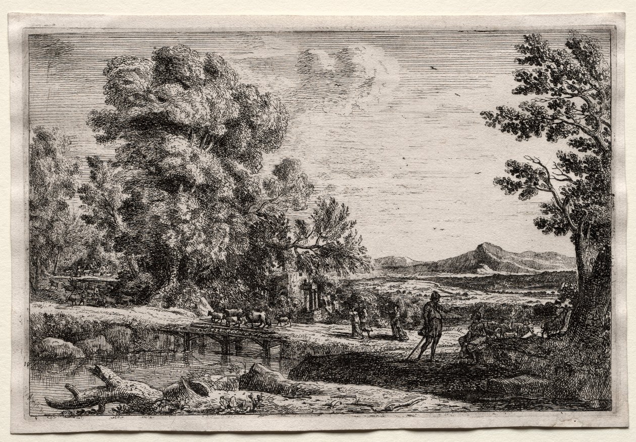 A ponte de madeira de Claude Lorrain