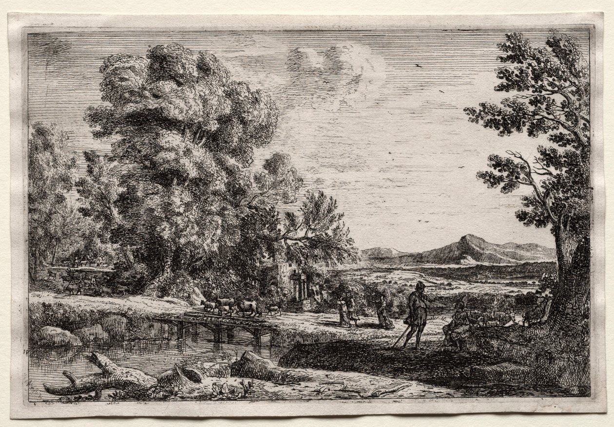 A ponte de madeira de Claude Lorrain