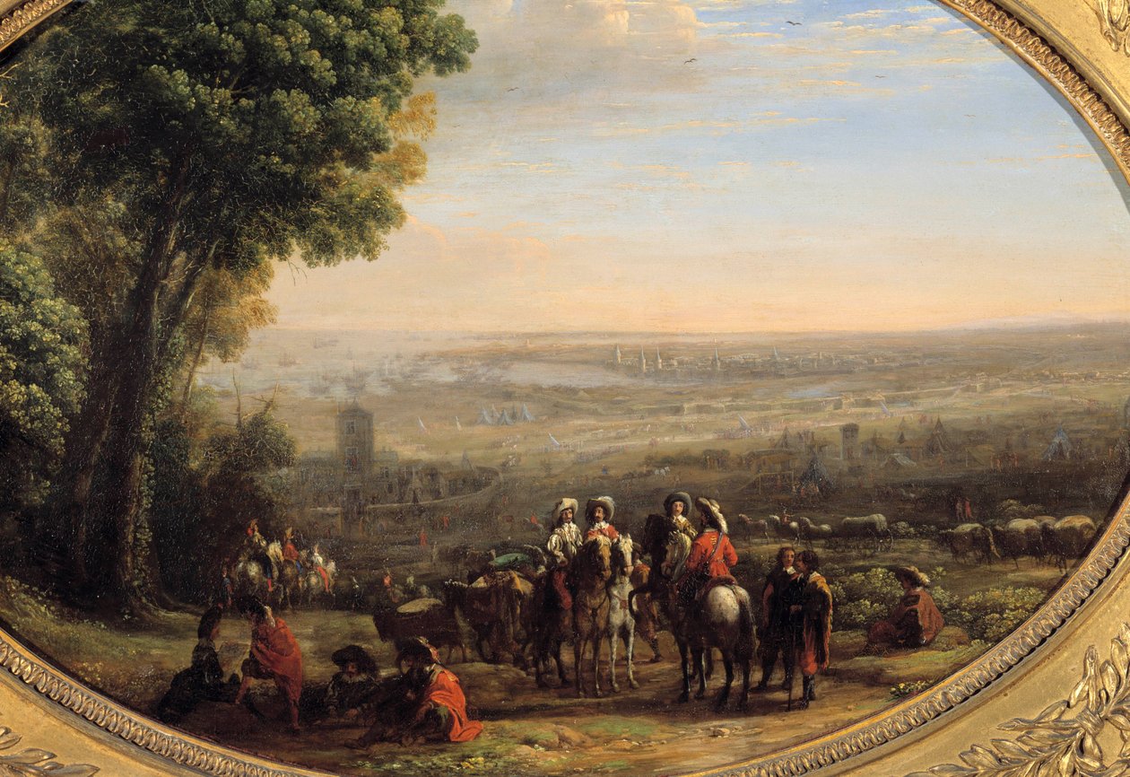 A sede do Rochelle por Luís XIII (1601-1643) 8 de outubro de Claude Lorrain
