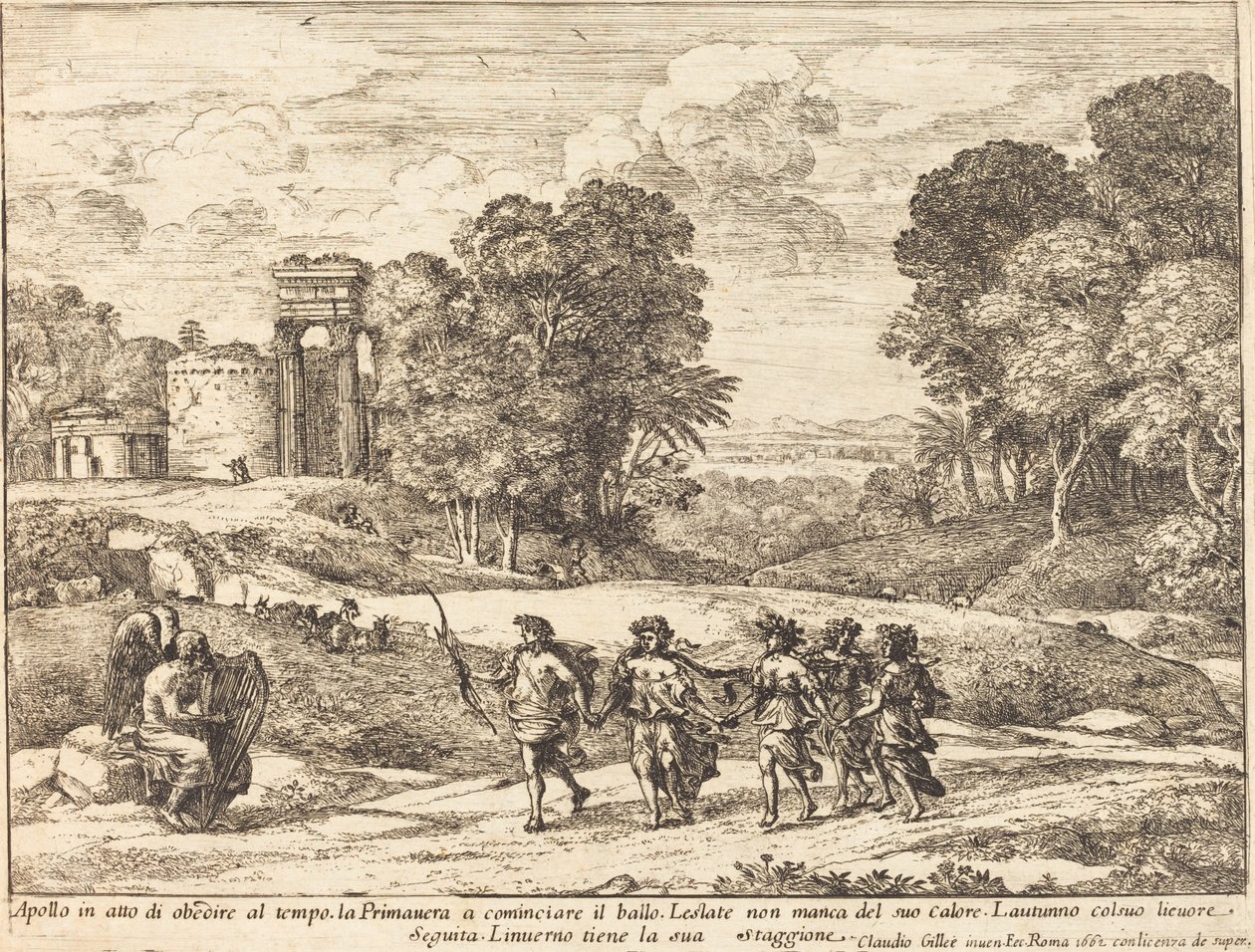 Tempo, Apolo e as Estações de Claude Lorrain