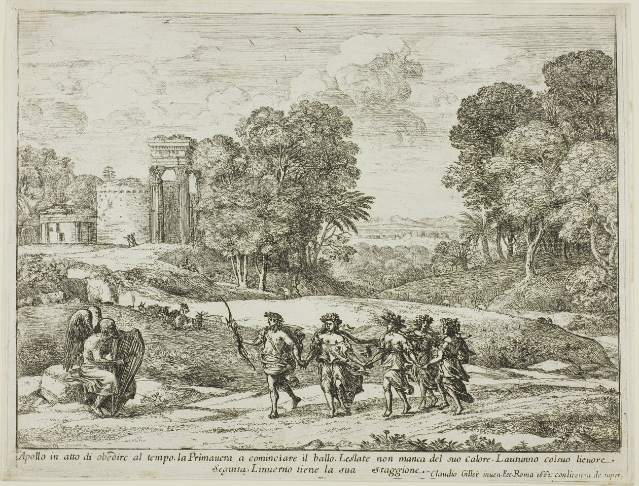 Tempo, Apolo e as Estações de Claude Lorrain