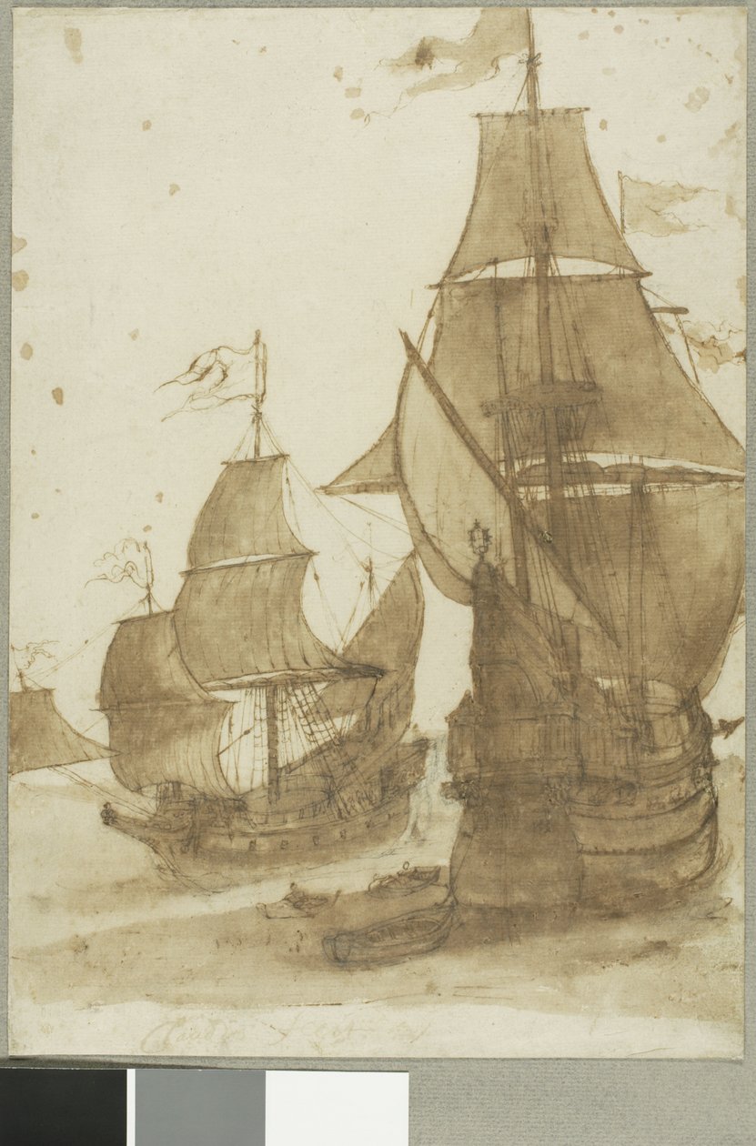 Duas fragatas de Claude Lorrain