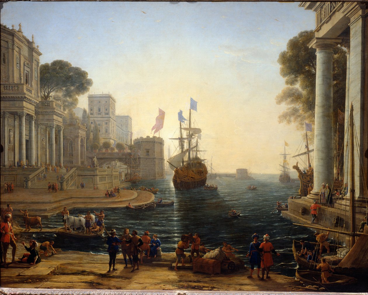 Ulysse apresenta Chryseis ao seu pai (Pintura de Claude Lorrain
