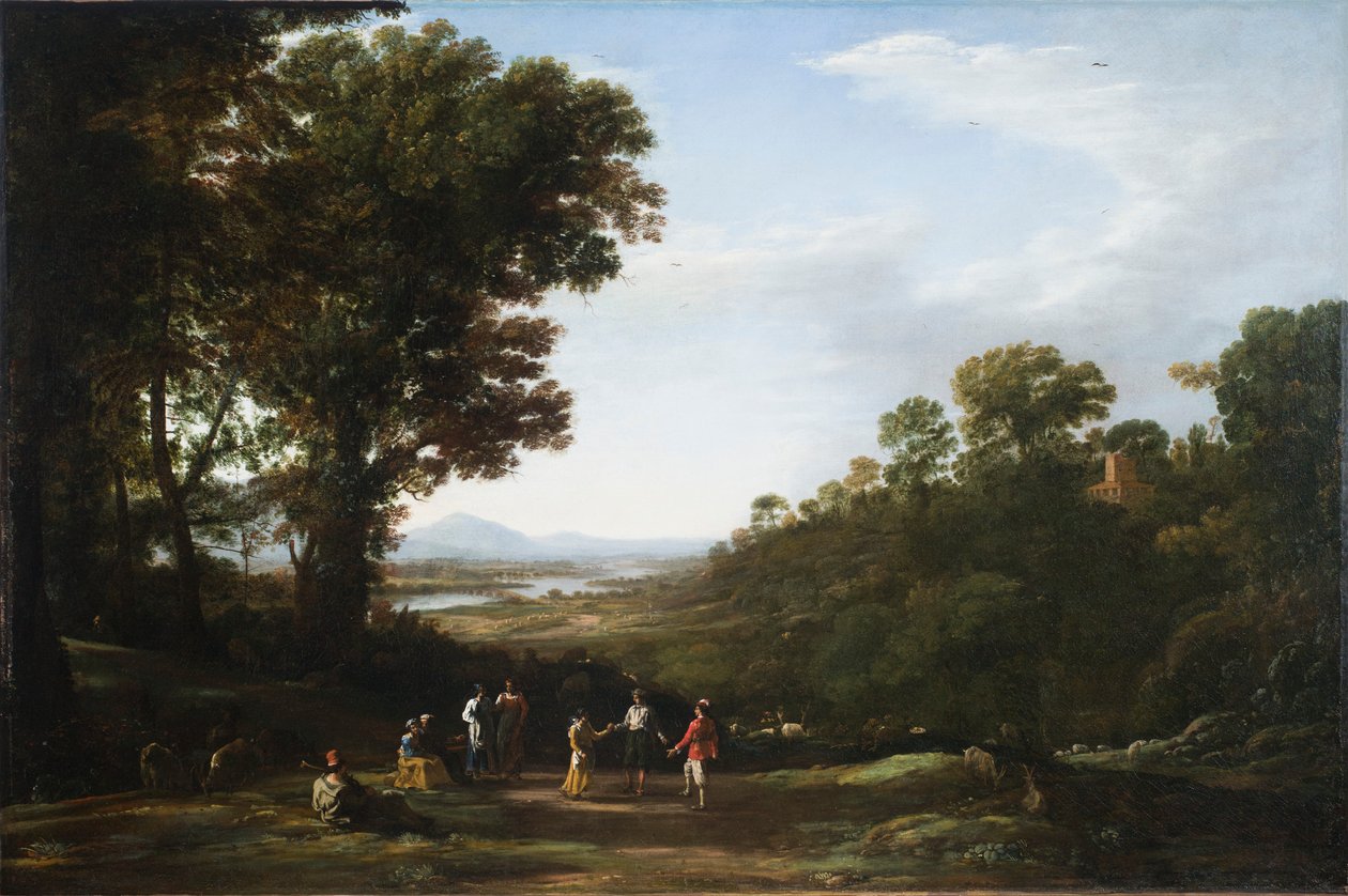 Aldeões a dançar de Claude Lorrain