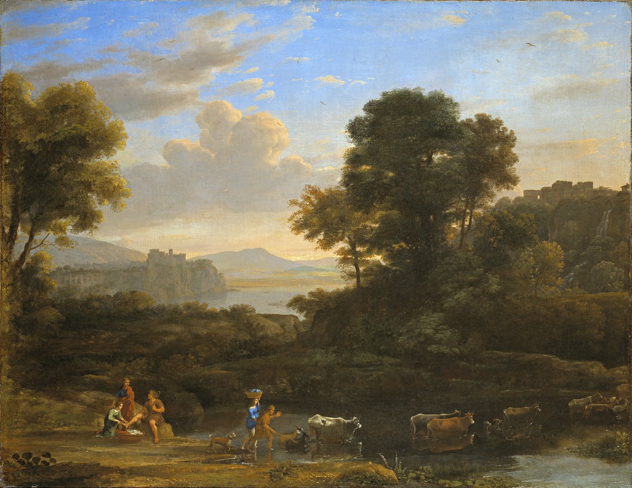 Paisagem pastoral, 1646-47 de Claude Lorrain