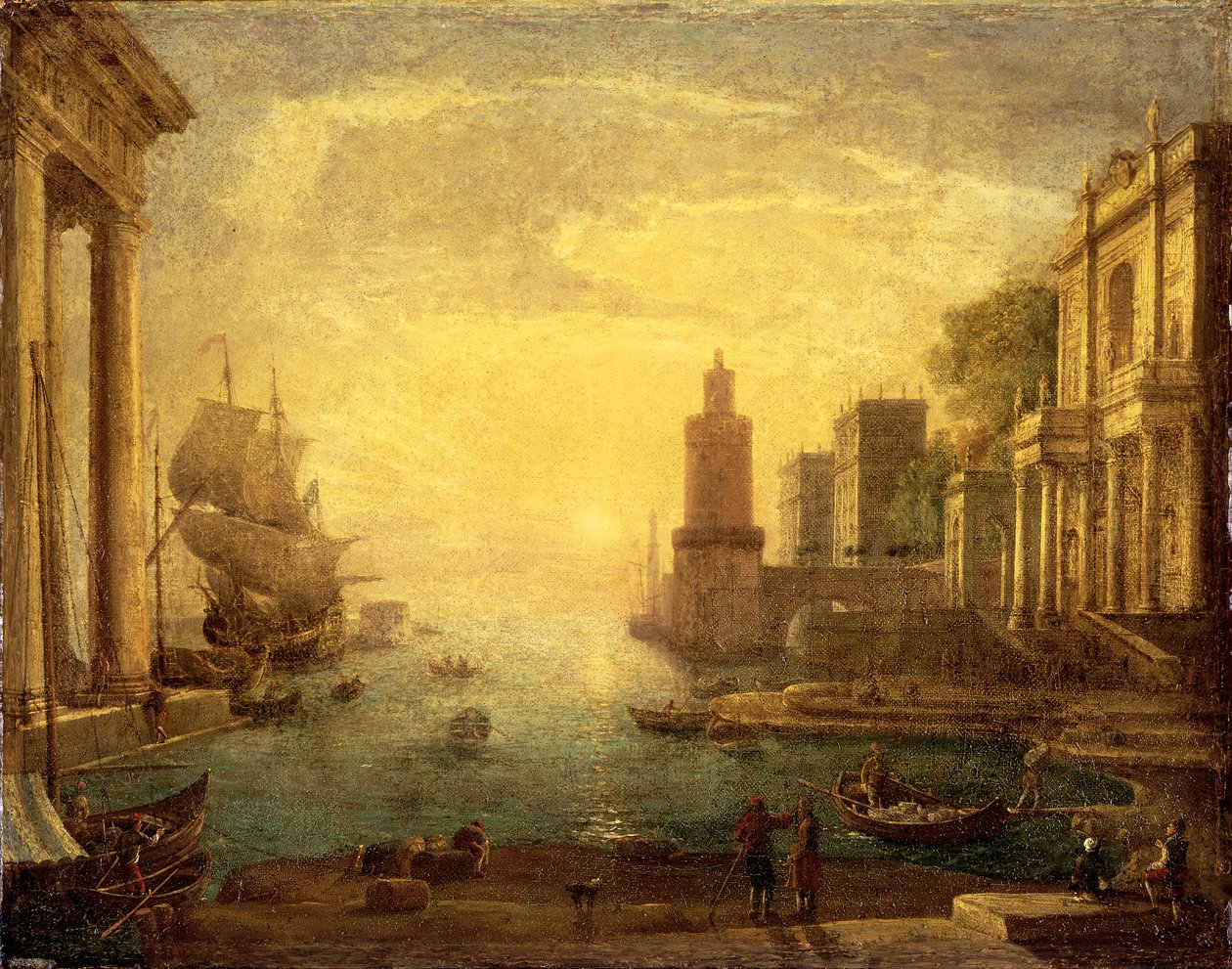 O Grande Canal, Veneza de Claude Lorrain
