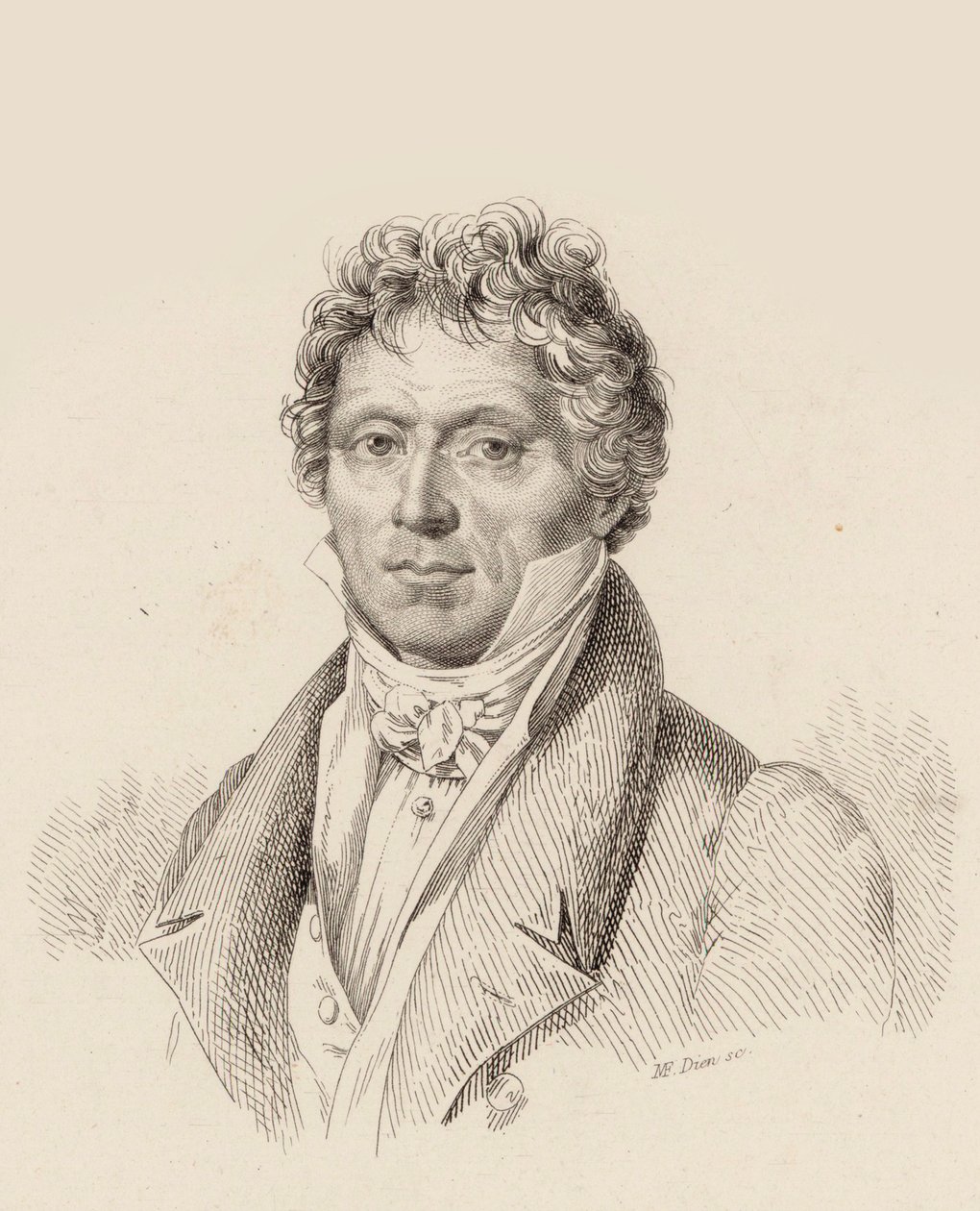 Retrato do compositor Anton Reicha 1770-1836, 1837. de Claude Marie François Dien
