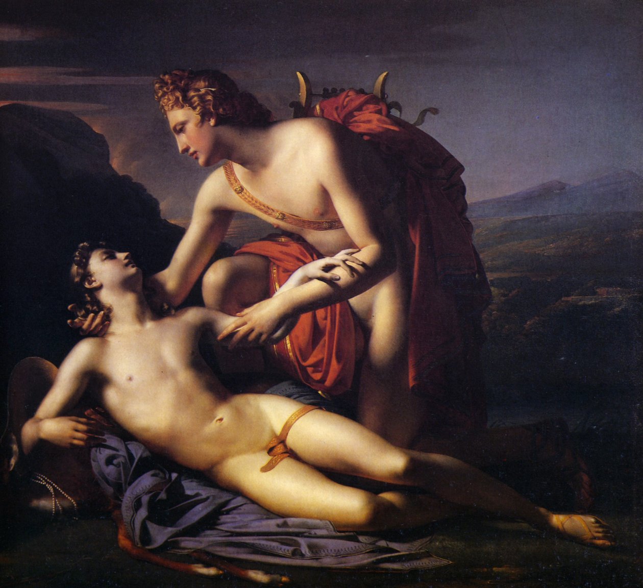 Apolo e Ciparisso, 1820 de Claude Marie Paul Dubufe