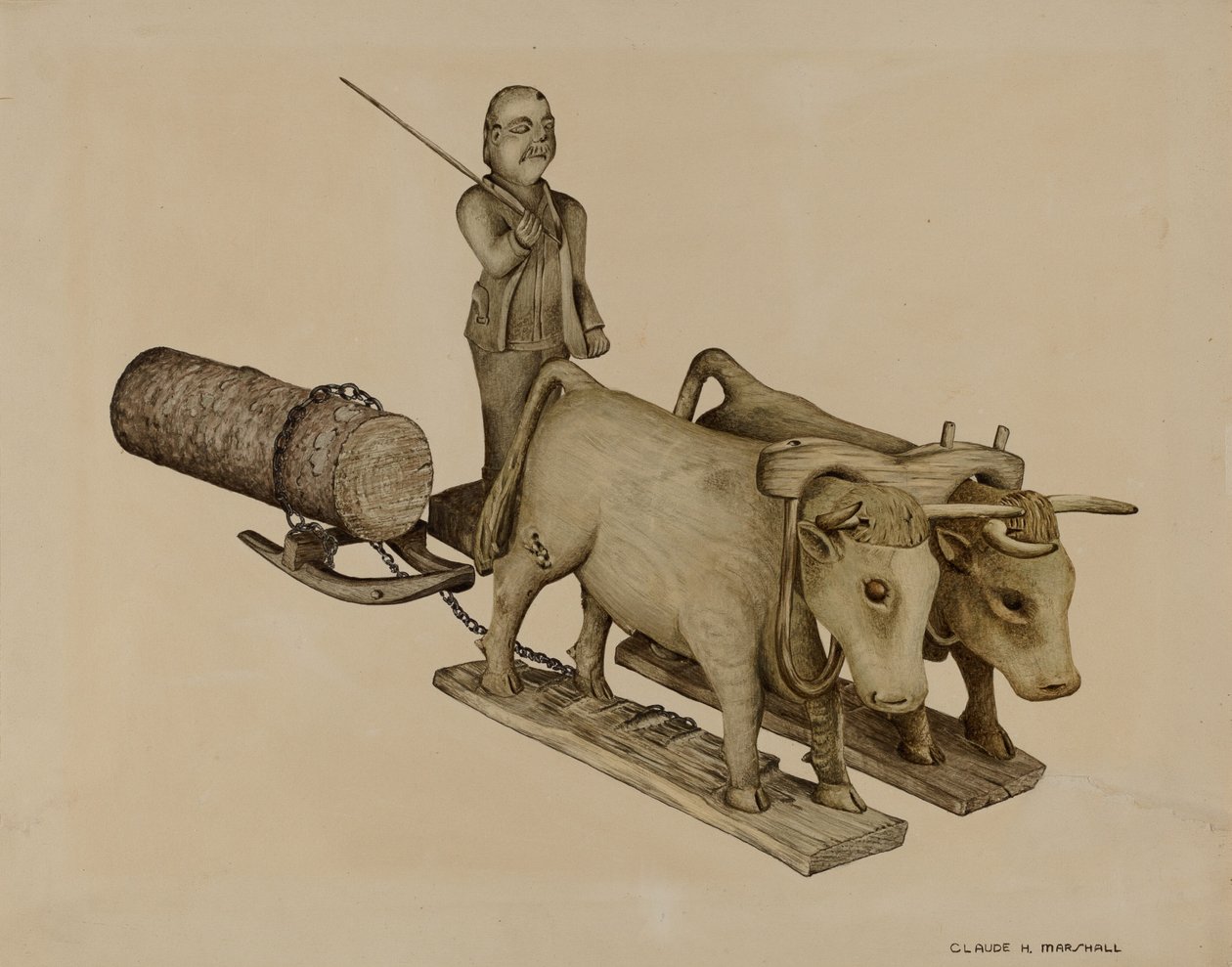 Transporte de toras de Claude Marshall