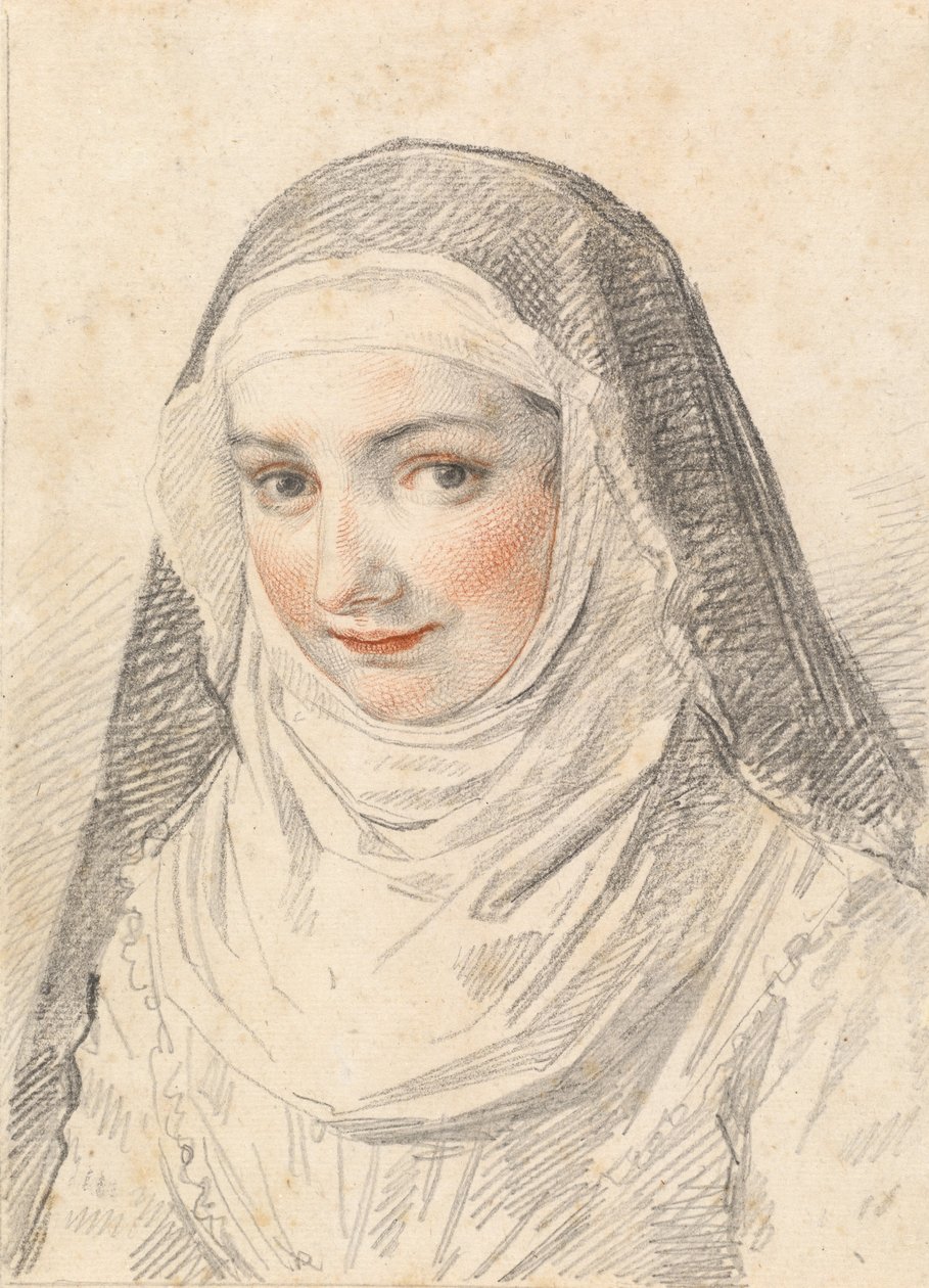 Uma jovem freira de Claude Mellan