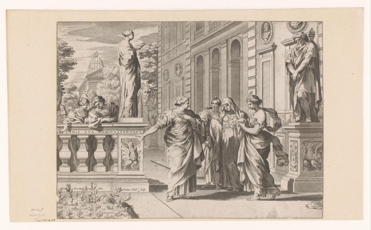 Alegoria em homenagem ao Collegio Romano de Claude Mellan
