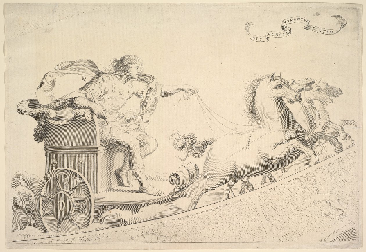 Alegoria em honra de Luís XIV. de Claude Mellan