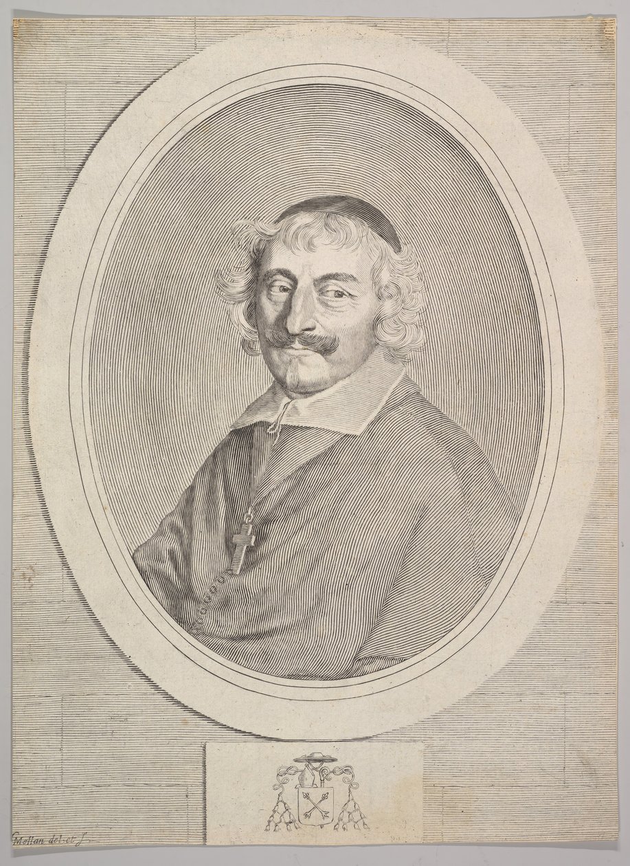 Alphonse III Delbène, bispo de Orléans. de Claude Mellan