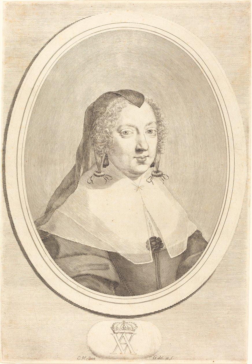 Ana da Áustria de Claude Mellan