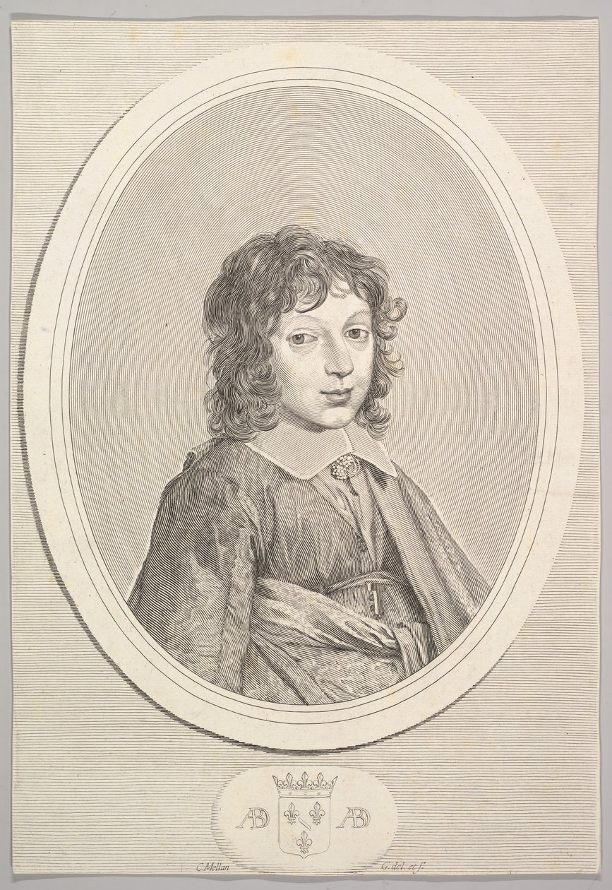 Armand de Bourbon, príncipe de Conti. de Claude Mellan