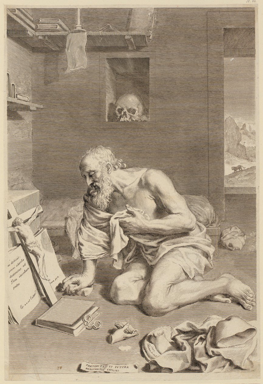 São Jerónimo penitente de Claude Mellan