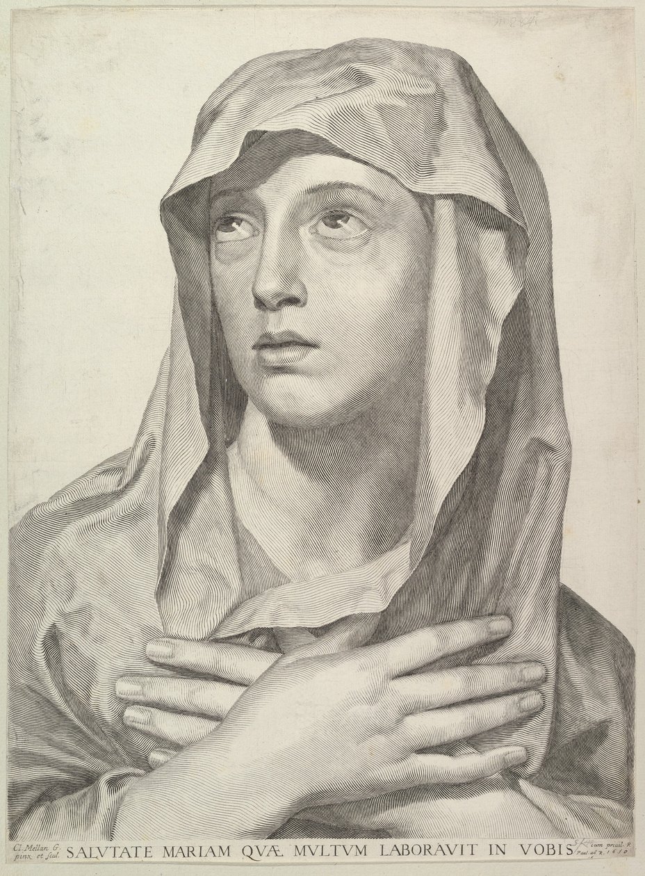 Busto da Virgem de Claude Mellan