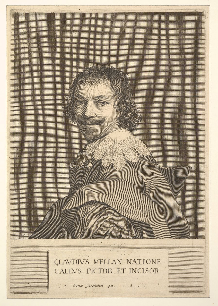 Claude Mellan: Auto-retrato, 1635. de Claude Mellan