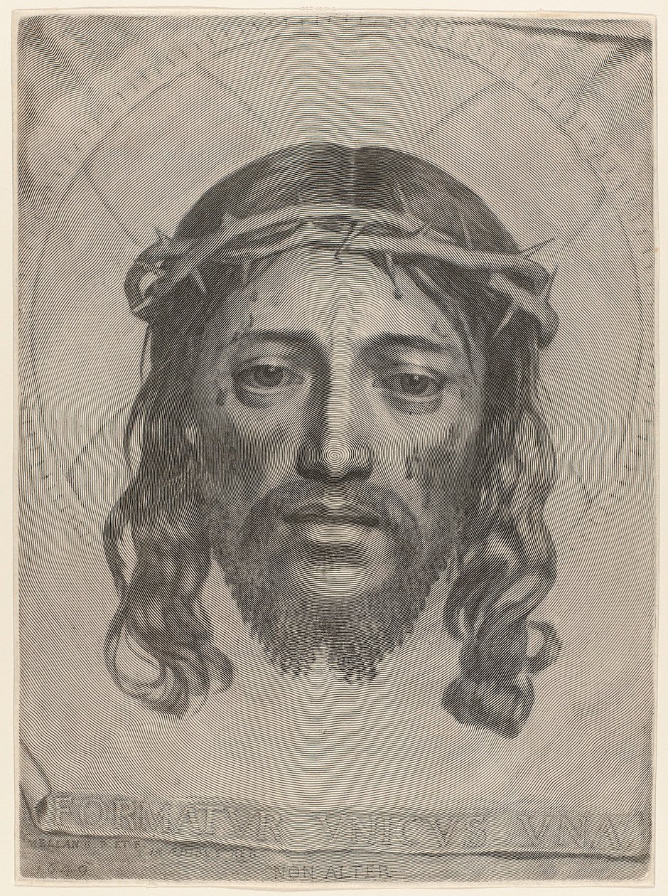 Rosto de Cristo de Claude Mellan