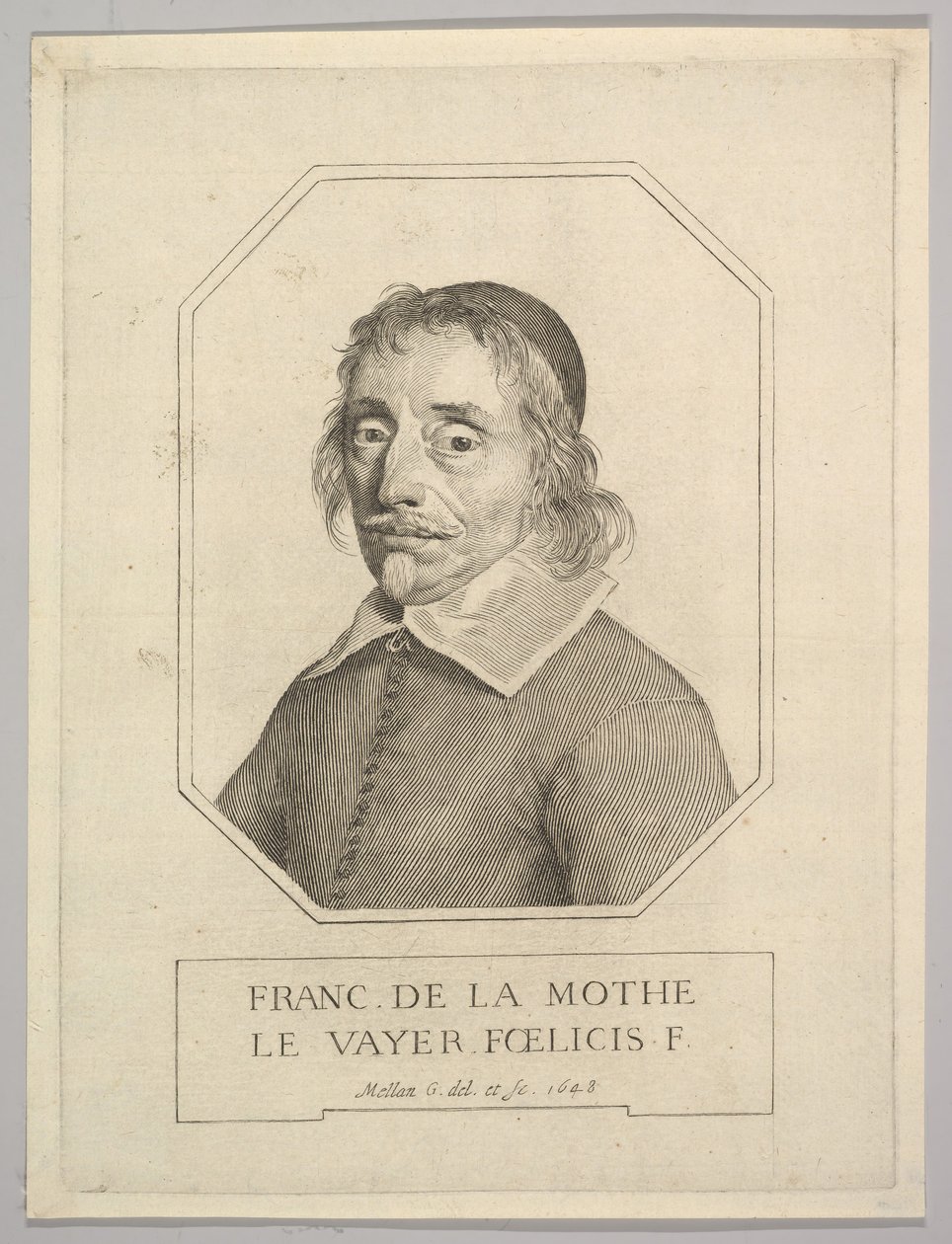 François de La Mothe Le Vayer, 1648. de Claude Mellan