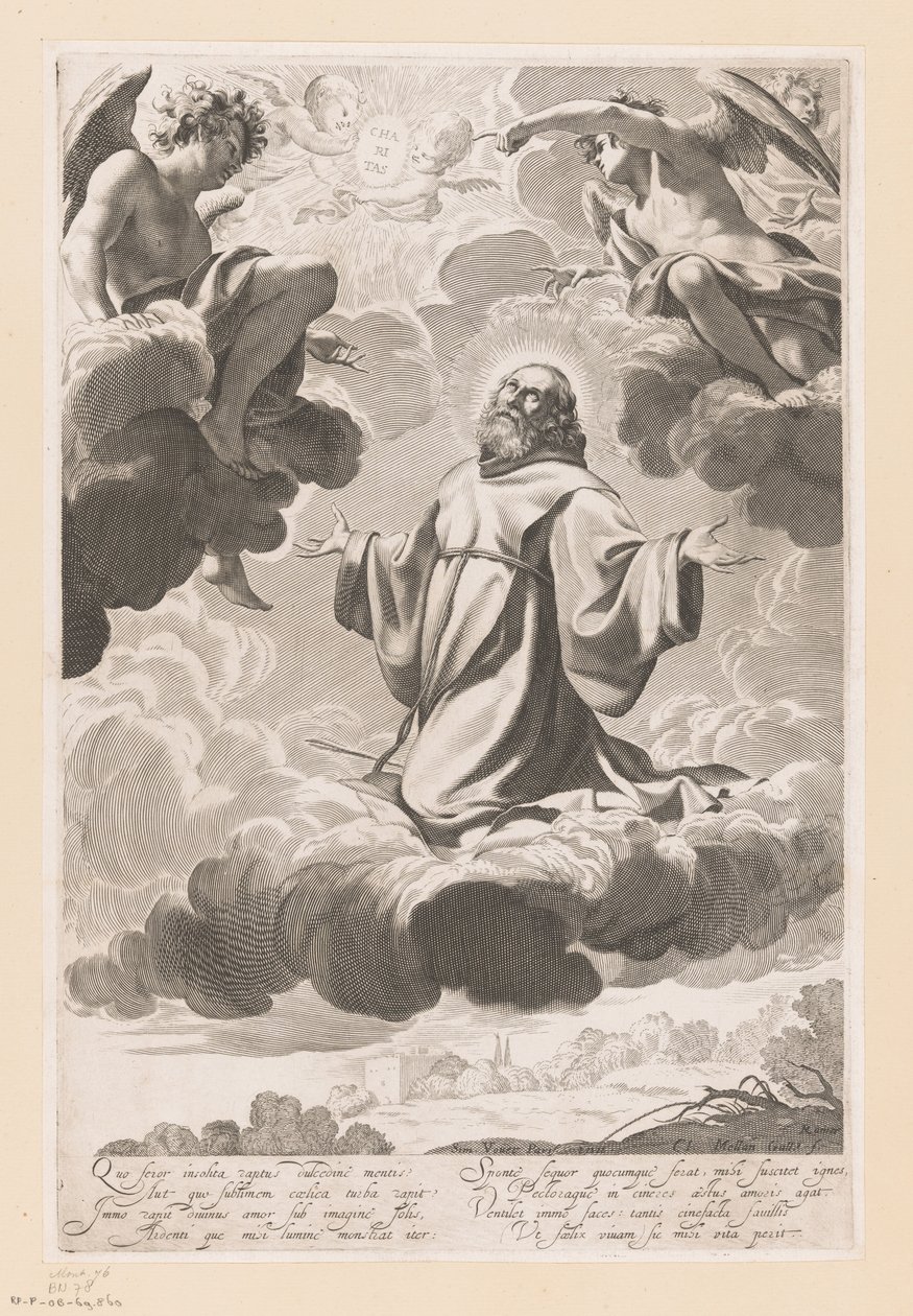 São Francisco de Paula em êxtase de Claude Mellan
