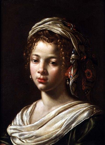 Cabeça de uma menina de Claude Mellan