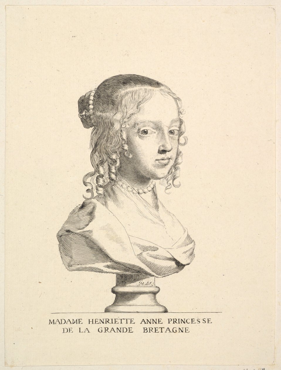 Henriette-Anne da Inglaterra, Duquesa de Orleans. de Claude Mellan